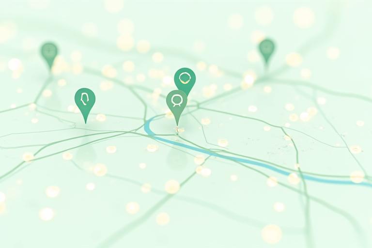 Mapa interactivo de Madrid con puntos de interés marcados para meditación y mindfulness, como el Retiro o el Templo de Debod